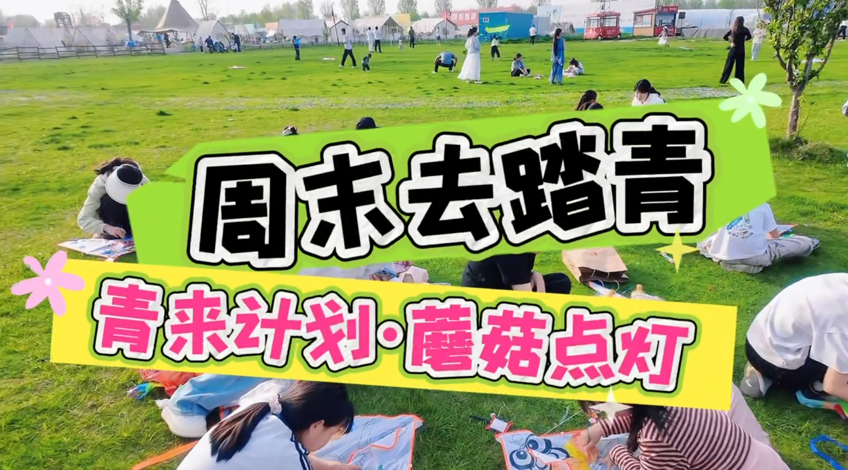 周末去踏青，来蘑菇点灯